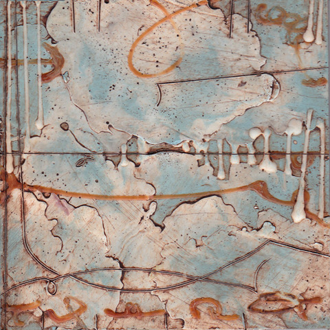 example of a completed encaustic painting
courtesy Loretta Puckrin

